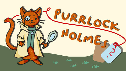 purrlock holmes title screen