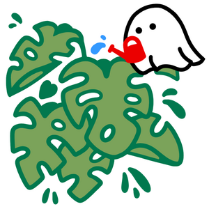 Embroidery Watering Ghost Design